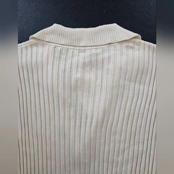 "Sculpture Silk" Silk Blend Bouncy Off White Top NWT - Size XL - Picture 3 of 5